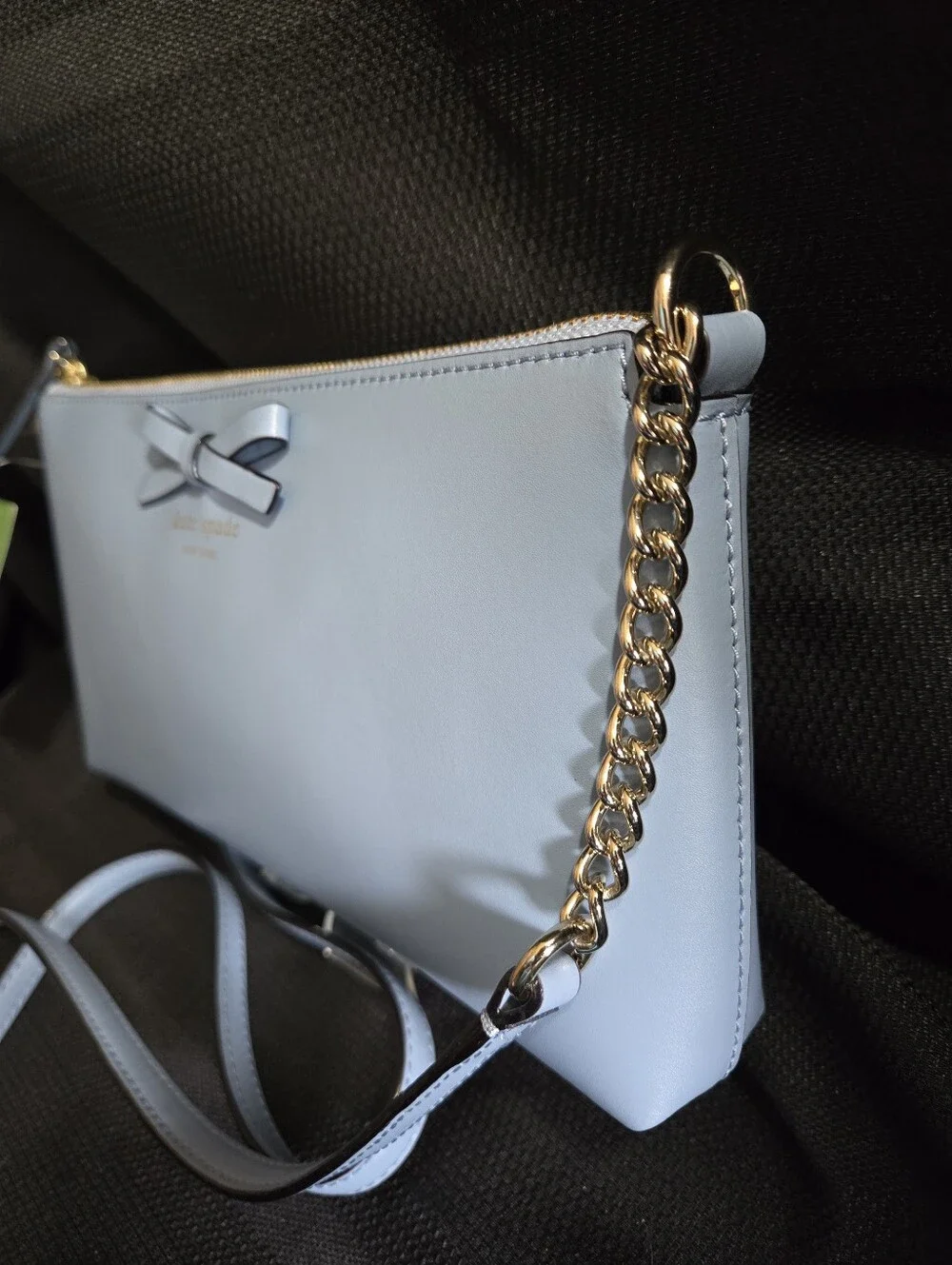 kate spade Sawyer Street Light Blue Bow Crossbody NWT